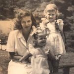 My mother, Sarinda Dranow, my sister Elizabeth (left) and me in Maine.