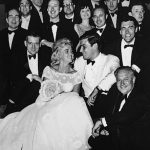 The Peter Duchin Orchestra at the first of the many debutante parties that earned him the title “Society Bandleader.” Photograph courtesy of Sally Johnson Shy, shown center.